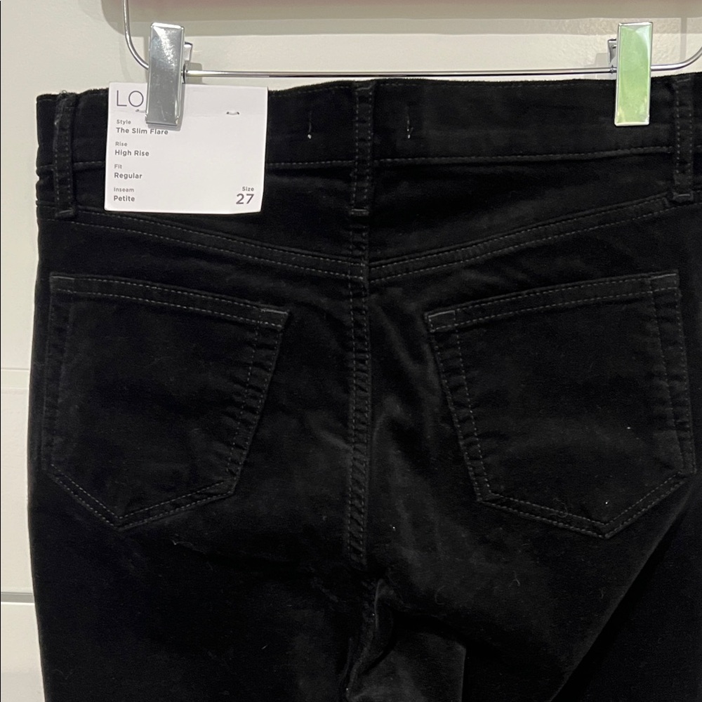 NWT Loft Velvet Slim Flare Pants Sz 27/4 - Picture 5 of 11
